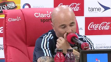 Sampaoli: "El fútbol, el Mundial, no se podían quedar sin Messi"