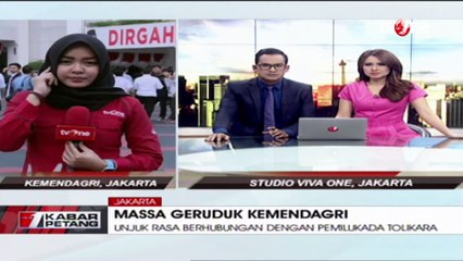 Kondisi di Depan Kantor Kemendagri Terkait Penyerangan Kantor Kemendagri