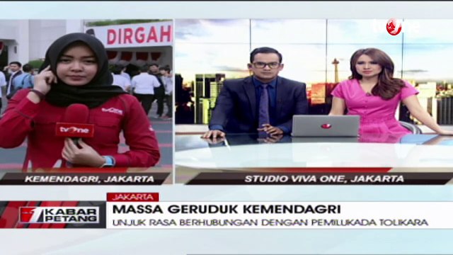 Kondisi di Depan Kantor Kemendagri Terkait Penyerangan Kantor Kemendagri