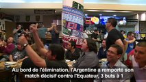 Foot: Match haut en émotions pour les supporteurs de l'Argentine