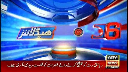 Headlines 1800 11th October 2017