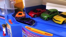 Learning Cars Trucks Colors for Kids #1 Teaching Colours Tomica Auto Parking Garage Hot Wheels Cars
