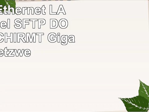 TPFNet 30m CAT6 CAT6 Premium Ethernet LAN Patchkabel SFTP DOPPELT GESCHIRMT Gigabit