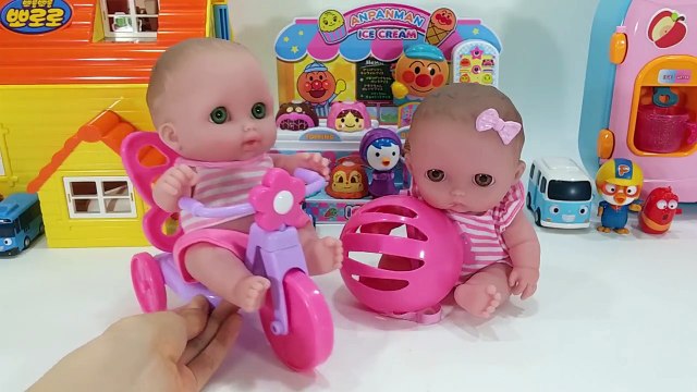 Baby Doll Doctor Syringe hospital play Colors Slime Play toys 아기 인형 병원놀이 콩순이 의사 주사기 뽀로로 장난감