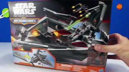 Star Wars Micro Machines MILLENNIUM FALCON vs STAR DESTROYER Toypals.tv