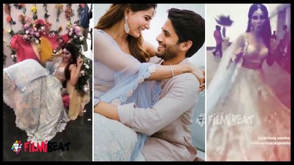 சமந்தா திருமணத்தின் போது போட்ட ஆட்டத்தை பாருங்க-வீடியோ