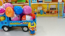 헬로키티 마트 계산대 서프라이즈 에그 아기인형 뽀로로 장난감 Hello Kitty Surprise Egg mart cash register and baby doll Toy play