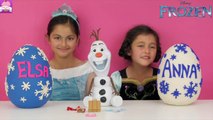 Disney Frozen Videos Elsa and Anna FROZEN PLAY DOH SURPRISE EGGS opening! Shopkins Toys