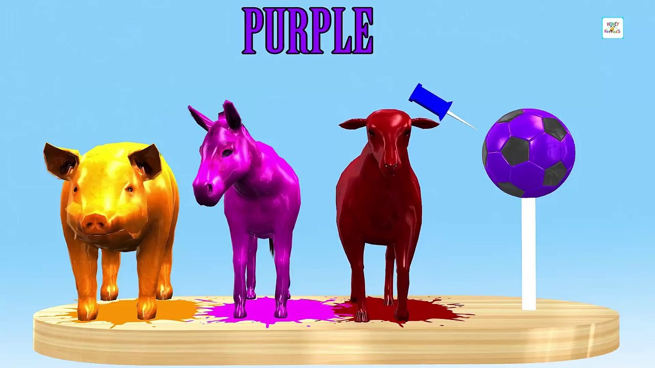Learn Colors for Children with Soccer Ball Lollipop Balloons Popping Show Colors Kids | colors song