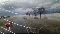 Résultat du passage d'un orage de grêle destructeur en Argentine