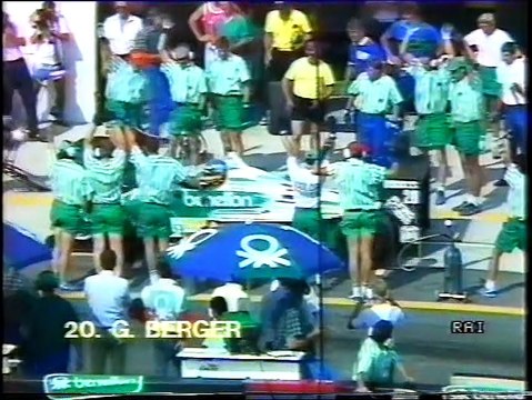 Gran Premio d'Ungheria 1986: Pit stop di N. Piquet e Berger, ritiri di T. Fabi e K. Rosberg e intervista a Nannini