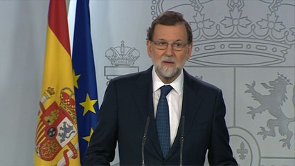 M. Rajoy demande à C. Puigdemont s'il a déclaré l'indépendance