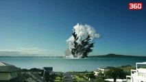 Shqetësuese, “shpërthen” supervullkani që zhduk një qytet të tërë (360video)