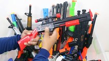 GUNS BOX Toys Military & Police equipment ! Box of Toys ! My Massive Real & Fake Gun Arsenal 2017