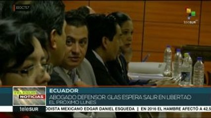 Ecuador: vicepdte. Glas desiste de pedir revisión de medida cautelar