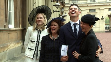Olympic champion golfer Justin Rose receives MBE at palace