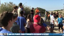 2000 étudiants célèbrent le sport sur les plages du Prado avec Festiv'Amu
