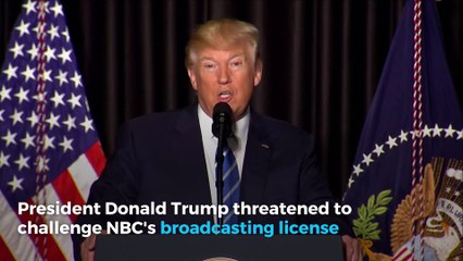 Trump threatens to challenge NBC's broadcasting license