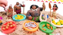 Learn with Moana #7 Numbers 6-10 Disney Toys Moana & Friends find food for her party then find Pua!