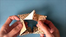 折り紙 変身キューブ　Origami Transforming Cube