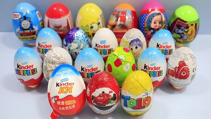 NEW 20 Surprise eggs, 7 Kinder Surprise Thomas & Friends Disney Furuta Cars 2 Младенец Научиться
