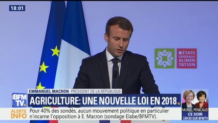 Macron annonce une loi pour rééquilibrer les rapports entre producteurs et distributeurs