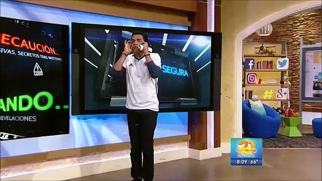 Eduardo Yáñez responde con una cachetada la pregunta del reportero de El Gordo y la Flaca