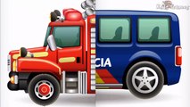 Play Vehicles : Police car, Fire Truck, Ambulance - Kids Games Match for Toddlers or Preschooler