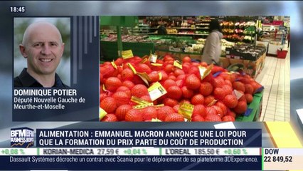 Alimentation: Emmanuel Macron annonce une loi pour que la formation du prix parte du coût de production - 11/10