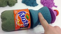 Kinetic Sand Coca Cola Fanta Bottle Toy Surprise Baby Doll Bath Time Learn Colors