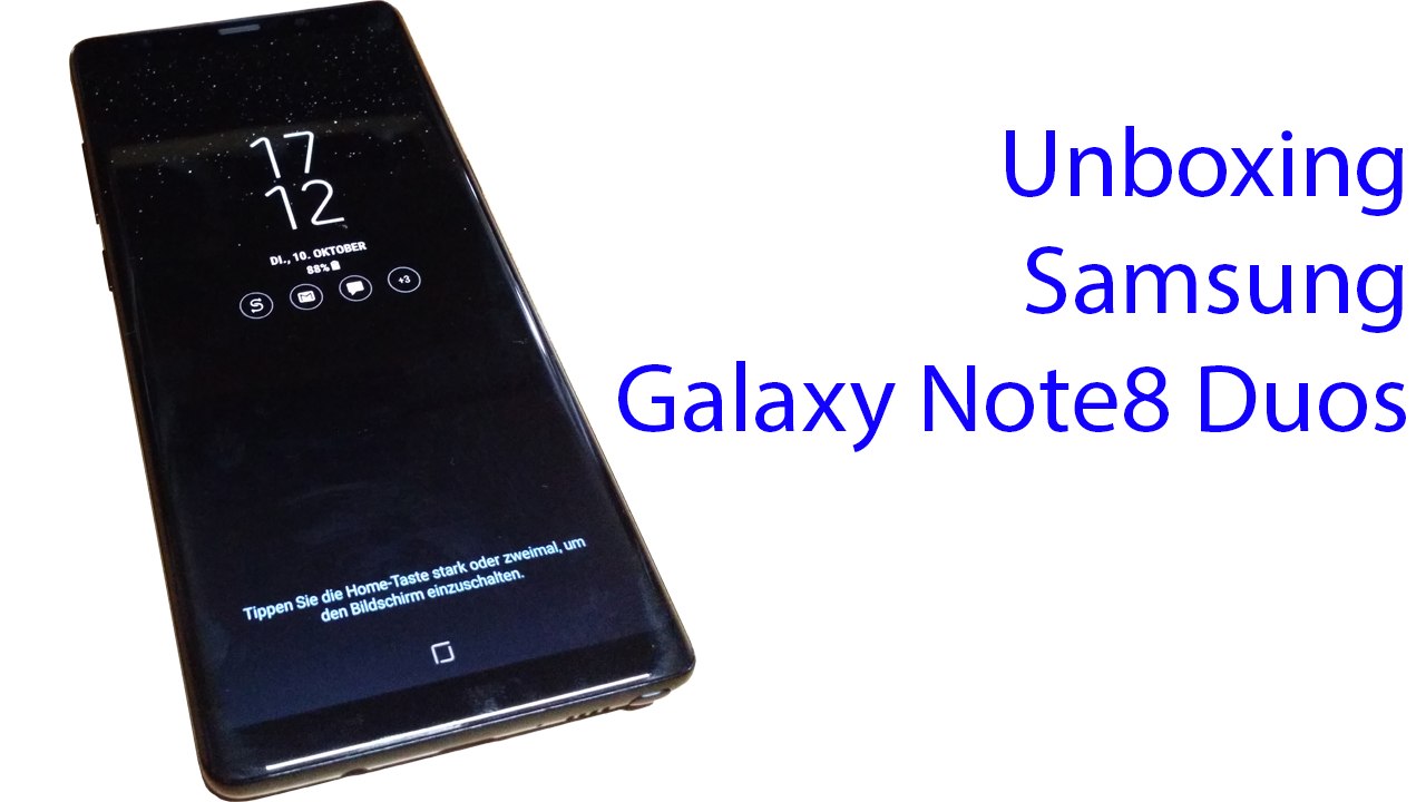 Unboxing: Samsung Galaxy Note8 (Duos) N950FD [DE | 4K]
