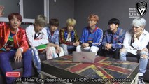 [SUB ESPAÑOL] BTS ASK ANYTHING CHAT - ENTREVISTA | Famous People, Fav Apps, Karaoke Songs, & America. PARTE 1