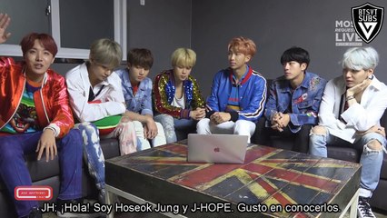 [SUB ESPAÑOL] BTS ASK ANYTHING CHAT - ENTREVISTA | Famous People, Fav Apps, Karaoke Songs, & America. PARTE 1