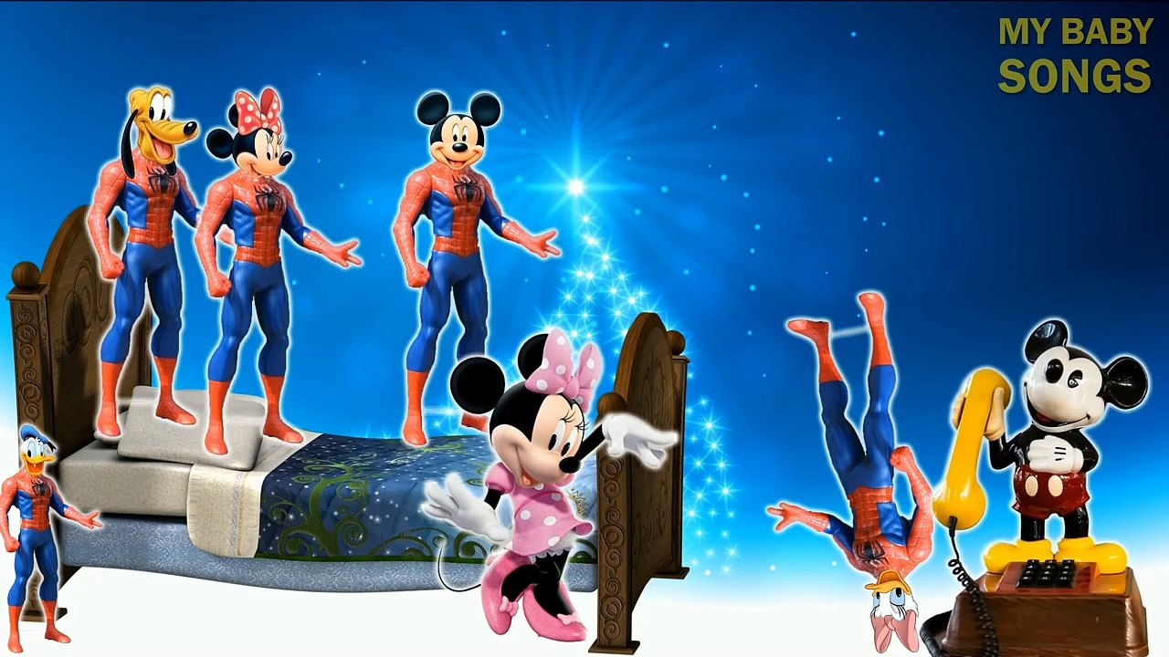 Five Little Mickey Turtle Ninja Jumping On The Bed Nursery Rhymes for kids