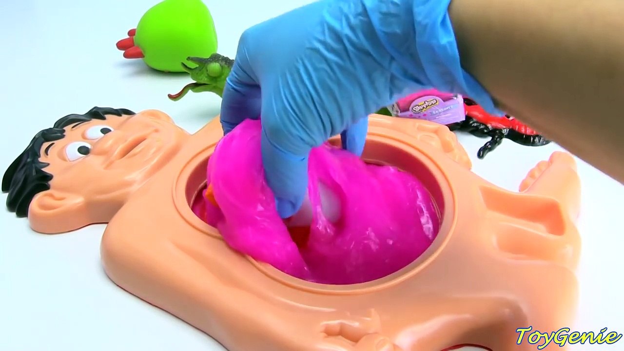 Cutting Open Mr Doh Fire Ant Lizard Slime Belly Squishy Toys