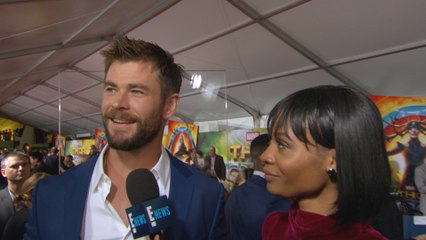 Chris Hemsworth on Miley & Liam Attending "Thor" Premiere