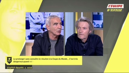 Foot - EDE - Extrait : R. Domenech « Prolonger Deschamps tout de suite pour la sérénité du groupe »