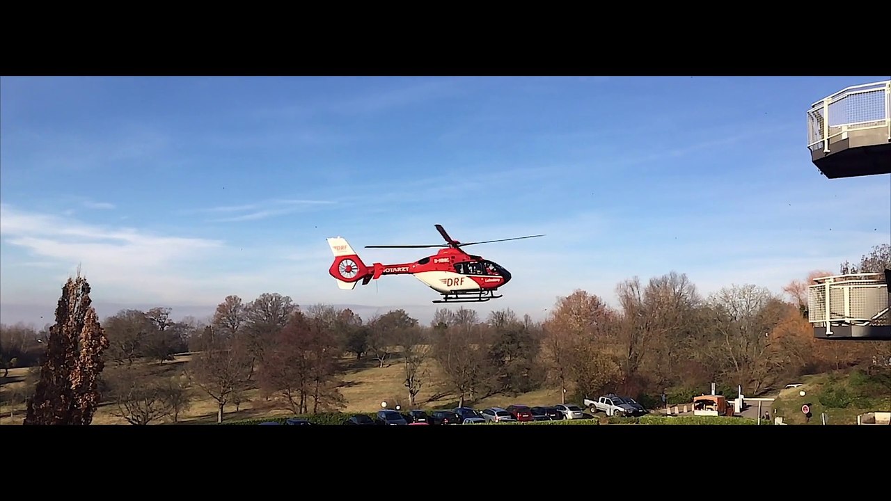 EC 135  DRF Deutsche Rettungsflugwacht Take Off @ Klinikum Balg