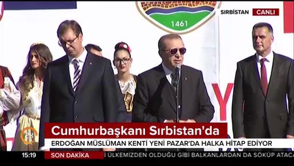 Cumhurbaşkanı Erdoğan Sırbistan'da