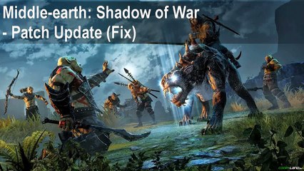 Middle Earth Shadow of War Black Screen Startup