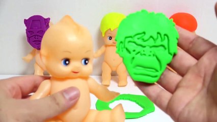 Baby Doll Superhero Modelling Clay Molds Learn Colors Finger Family Nursery Rhymes For Kids