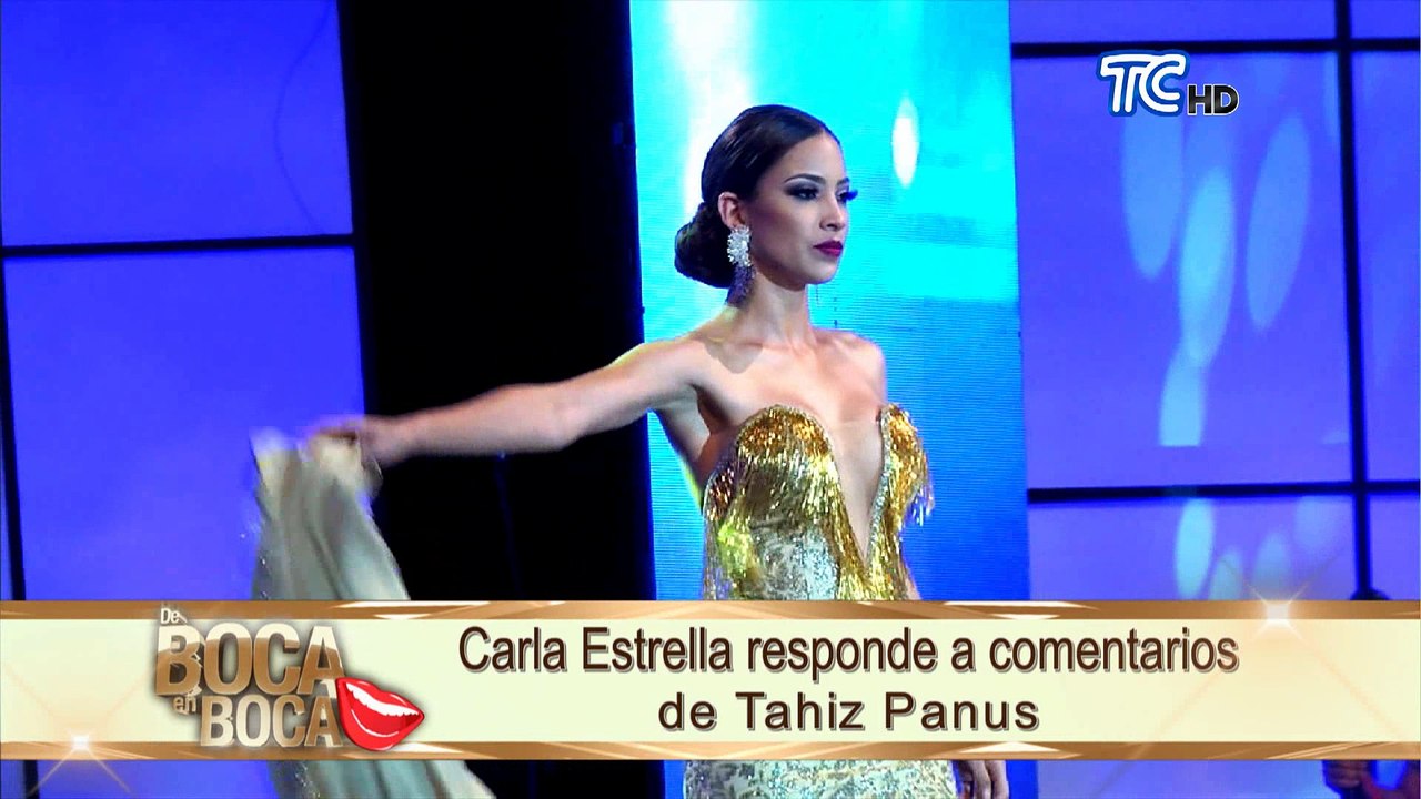 Carla Estrella responde a comentarios de Tahiz Panus