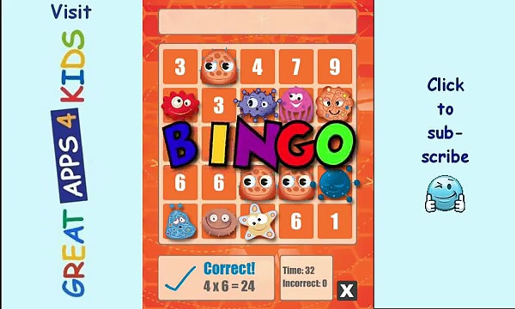 Math Bingo | Educational Math App For Kids