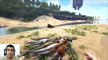 ARK Survival Evolved Titanosaur MOD Vs ARK TEST batalla dinosaurios arena gameplay español