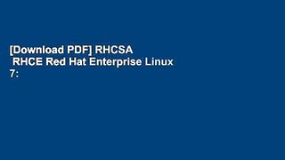 [Download PDF] RHCSA   RHCE Red Hat Enterprise Linux 7: Training and Exam Preparation Guide (EX200