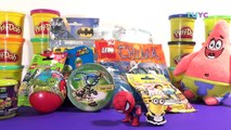 Giant SURPRISE EGG Play-Doh Pikachu Pokemon with Minions, Super Mario, Lego Minifigures // TUYC
