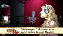 Jasú Montero en estudio de grabación para su tema musical
