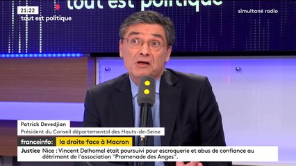 Patrick Devedjian : Emmanuel Macron "est en train de faire une partie non négligeable du programme de la droite"