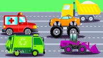 Learn Colors for Children with Trucks and CARS - COLOR for Kids to Learn - Cartoon Learning Videos