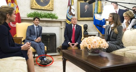 Kanada Başbakanı Trudeau, Beyaz Saray'a En Efendi Çoraplarıyla Gitti!